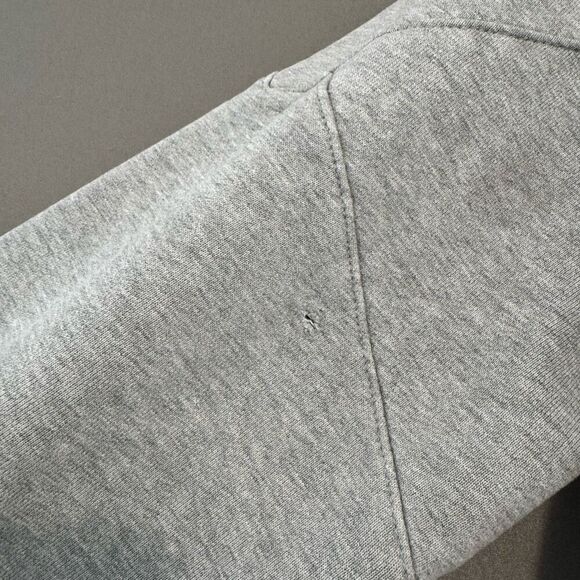 Nike Air Grey Pullover Thrashed Hoodie Size Small Cotton Blend Essential - Picture 7 of 16